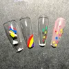 Лак для ногтей 2/4/6/12PCS Nail Art Painting Pen Kit набор рисунок рисовать граффити.