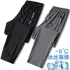 Ice Silk Pants Men's Summer Thin Air Conditioned Large Elastic Quick Drying Sports Loose Relaxed Breathable Pantsiofoy2uj