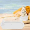 Dinnerware Sets Organizer Butter Saver Supplies Plastic Dish Cheese Holder Storage Container Refrigerator Lid