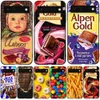 Per Google Pixel 6 Case Pro Pixel6 6Pro Soft Funda Black Tpu Case ChoColate Food Package