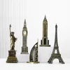 Decorative Objects Figurines BJ02 Metal World Famous Building Architecture Model Statue Landmark Tourist Souvenir Home Office Decoration Desk Decoration 230714