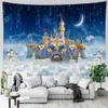 Tapisseries Dôme Caméras SepYue Ciel Étoilé Tapisserie Murale Tenture Décoration De Noël Boho Chambre Décor Hippie Tapisserie Psychédélique Couverture Mince R230714