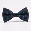 Bow Ties GUSLESON Christmas For Men Snow Man Tree Pattern Festival Theme Bowties Cravat Fashion Casual Bowknot Gifts