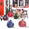 Boule décorée gonflable de Noël en plein air en PVC 23 6 pouces décorations d'arbres géants décor de vacances 211018275n
