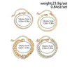 Charm Bracelets 4 PÇS/SET Vintage Ouro Tênis Feminino Banhado Geométrico Luxo Cristal Branco Correntes de Punho Feminino Jóias
