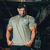 Erkek Tişörtler Erkekler Spor Kısa Kollu T-Shirt Erkekler Günlük Gevşek Koşu Eğitimi T-Shirt L230715