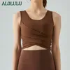 AL0LULU Yoga Sports Underwear women with chest pad Yoga vest running fitness top