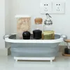 Banyo Lavabolar Hanehalkı Katlanır Yıkama Havzası Taşınabilir Lavabo Ayak Kovası Washbasin Plastik Katlanabilir Havza Seyahat Açık Kamp Havzaları 230715