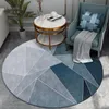 Mattor Simple Geometric Round Carpet Office Stol Golvmatta Dator Desk golvmatta sovrum Dekoration vardagsrum mattan 230714