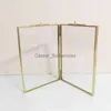 Frames Gold Picture Frame Double Sided Photo Frames Specimen Display Holder 6inch