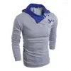 Men's Sweaters Discount Fashion Slim Fit Casual Sweater 4-color Dropped Transport Winter Warm Hooded Top