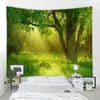 Tapisseries Dôme Caméras Soleil Arbre Tapis Mur Tissu Tapisserie Mandala Paysage Décor À La Maison Tapisserie Nature Forêt Tapisserie Support Mural