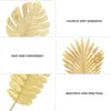 Fleurs décoratives 20 Pcs Fleur Artificielle Fournitures De Fête Ornement Réaliste Décoration De La Maison Feuilles Disposition Po Props Banquet En Plastique Vert