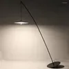 Stehlampen Lampe Modern Schwarz Wohnzimmerständer Schmiedeeisen Bogenfeder