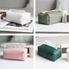 Tissue Boxes Napkins Nordic Leather Tissue Box for Home Office Car Creative Dining Table Napkin Handkerchief Dispenser Portable Toilet Paper Holder R230715