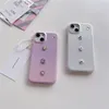 Luxus-Schmuck-Farbverlauf-Leder-Vogue-Telefonhülle für iPhone 14 13 12 Pro Max, langlebig, stilvoll, vollständig schützend, weiche Stoßstange, einfarbige Rückseite, stoßfest