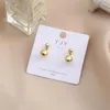 Ohrstecker 2023 Mode Metall Kugelförmige Ohrringe Für Frauen Mädchen Niedlich Glänzend Gold Silber Farbe Einzigartige Hängende Tropfen Schmuck