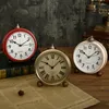 Relojes de mesa Vintage dormitorios Mini reloj de escritorio Retro creativo sala de estar Horloge De decoración del hogar lujo ZY50TZ