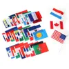 Bannière Drapeaux Drapeaux nationaux Ensemble complet de 200 drapeaux de pays ou de régions du monde entier 14 * 21 cm en polyester avec poteaux en plastique 230714