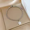 Charm Bracelets Stainless Steel Gold Silver Color Rhinestones Star Charms Chain Bracelet Women Fashion Jewelry Wholesale