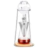 1 Stück Iced Coffee Cold Brew Drip Tower Kaffeemaschine, tragbares Cold Drip Coffee System, Kaffeekanne aus Borosilikatglas und Trichterfilter mit Edelstahlventil