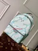 7A Luxury Designer Backpack Men's and Women's Solid Color Flower Backpack Cowhide Book Bag Style Wallet Travel Bag Sports Outdoor Bag