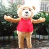 2018 High quality eddy Bear of TED Adult Size Halloween Cartoon Mascot Costume Fancy Dress266x