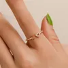 Anneaux de mariage à la mode coeur lettre Zircon pour les femmes mode coréenne j'aime charme doigt bijoux saint valentin cadeaux Couple articles 2023