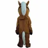 2019 factory Professional New Brown Horse Mascot Costume Adult Size Fancy Dress 257e