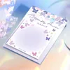 10 packs/LOT Glaze Color Illusion Series Fresh Paper Message Memo Pad