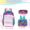 Backpacks Bikab School Bag 3-in-1 Children's Bag Girls' School Bag 16 "Girls' Bag Set Waterproof Children's Bag 230714