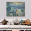 Landschaft Landschaft Leinwand Kunst Sonnenaufgang Das Meer Claude Monet Gemälde Impressionist Home Decor