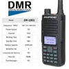 Walkie Talkie 2pcs Baofeng DMR DR-1801 Walkie Talkie DigitalAnalog UHF VHF Dual Time Slot Tier 1 2 Upgrade of DM-1801 DM-1701 Portable Radio 230714