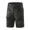 Männer Shorts 2023 Sommer Camouflage Taktische Cargo Kurze Männer Khaki Jogger Militär Baumwolle Casual Lose