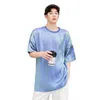 T-shirt da uomo 2023 estate moda coreana polarizzata leggera camicia a maniche corte uomo donna Harajuku maglietta casual in seta top