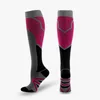 Meias masculinas masculinas femininas meias geométricas de compressão futebol tubo longo unissex panturrilha esportes calcetines