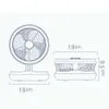 Elektrik Fanları Çok Fonksiyonlu Katlanır Fan Taşınabilir USB Şarj Edilebilir Fan Katlanabilir Hava Soğutma Fanları LED Işık Açık Kamp Tavan Fanı