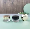 Clear Glass Pot Jar for Cream Wax Essential Oil Cosmetic Prov Tom container Travel Refillable Packaging Bottle 5G 5 ML JL1580