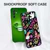 For OPPO Reno 6 4G PRO 5G Case Silicon Phone Back Cover Black Tpu Case Cute Funy