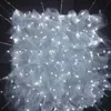 Elegant White Wedding Hall Ceiling Centerpieces Decoration Cloud Top Yarn With LED Lights String For Home Hotal Roof Layout Props