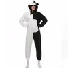 Danganronpa Dangan Ronpa Monokuma Monomi Bear Fleece Onesie Pajama Costume Halloween Carnival Party Cartoon Jumpsuit Slee190a