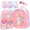 Sacs à dos Cute Girls School Bag Sac à dos d'école primaire pour enfants Sac d'école pour enfants Princess School Bag Mochila Baby 2 Szies 230714