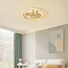 Ceiling Lights Children's Room Anime Simple Modern Led Lamp All Copper Nordic Creative Boys And Girls Bedroom Lamps