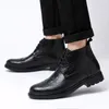 Botas masculinas de couro de vaca Chelsea botas de couro macio de alta qualidade com pele super quente formal botas de tornozelo super quentes sapatos de inverno