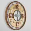 Horloges murales nordique luxe horloge Design moderne créatif silencieux 3d montres Vintage métal décor à la maison salon décoration