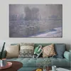 Arte impressionista su tela Ice Floes Misty Morning 1894 Claude Monet Dipinto a mano Riproduzione a olio Modern Hotel Room Decor