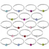 Fashion Stainless Steel Body Jewelry Circular Nose Ring White/Colorful CZ Zircon Lip Labret Nipple Piercing Rings For Women 40PCS/SET