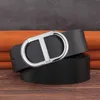 2022 Ny lyxig högkvalitativ brev Slide Buckle Designer Bälten Män äkta läder Famant Brand 38cm Cowksin Ceinture Homme L230704