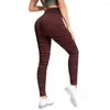 Kvinnors leggings kvinnor gym yoga sömlösa byxor sportkläder stretchiga tights träning fitness höfter skjuter upp aktivkläder