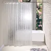 Rideaux de douche Rideau de douche 3D imperméable avec bain transparent pour la décoration de la maison accessoires de salle de bain 180X180cm 180X200cm